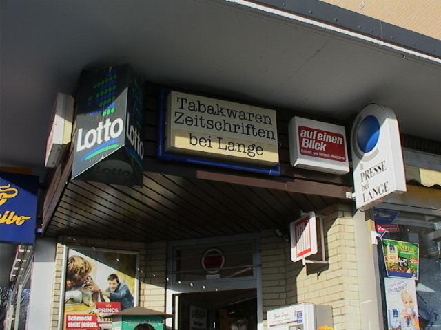 Reklame von Lange