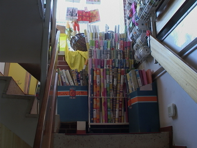 upstairs